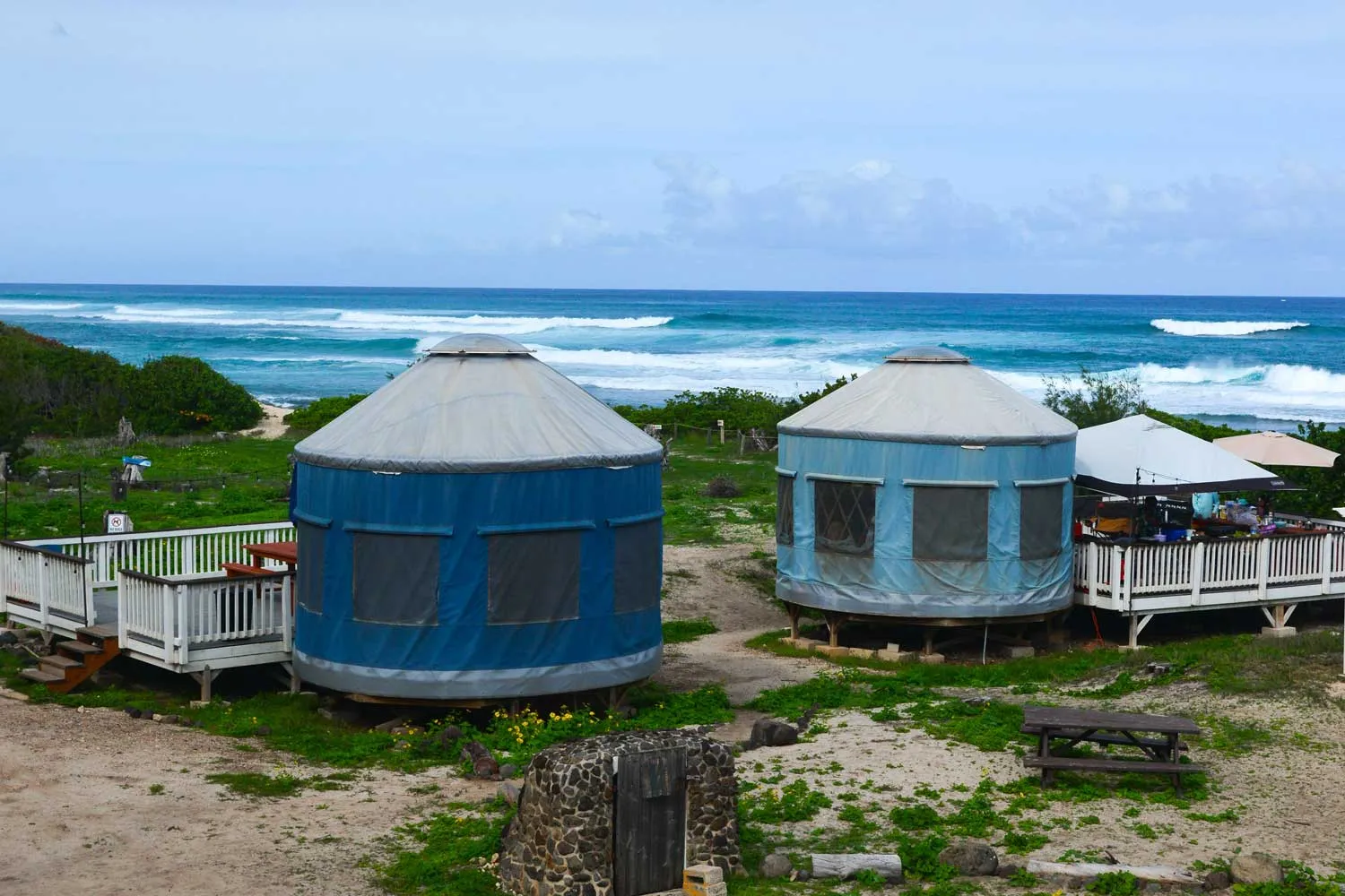 yurts at Camp Erdman
